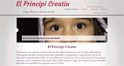 Desktop Screenshot of elprincipicreatiu.com